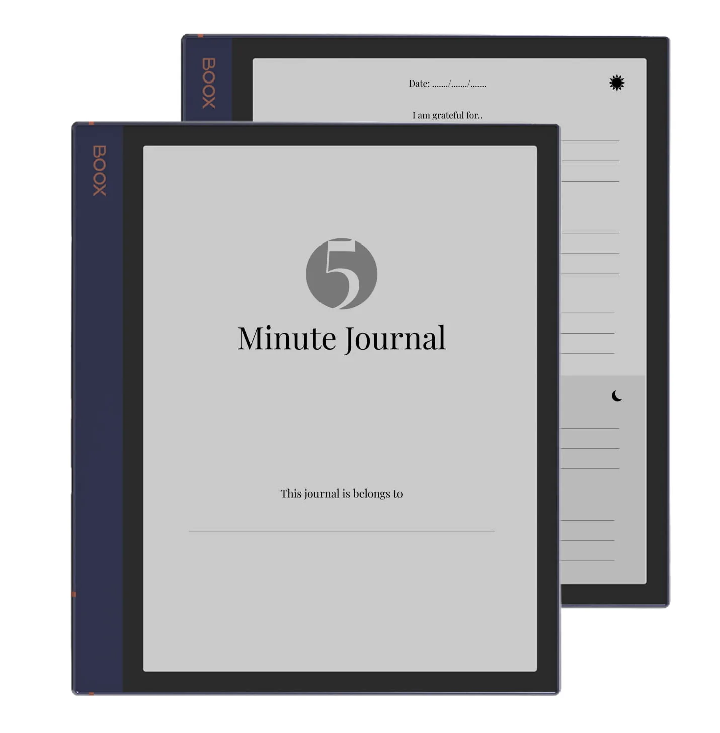 5 Minute Journal for Boox Note Air
