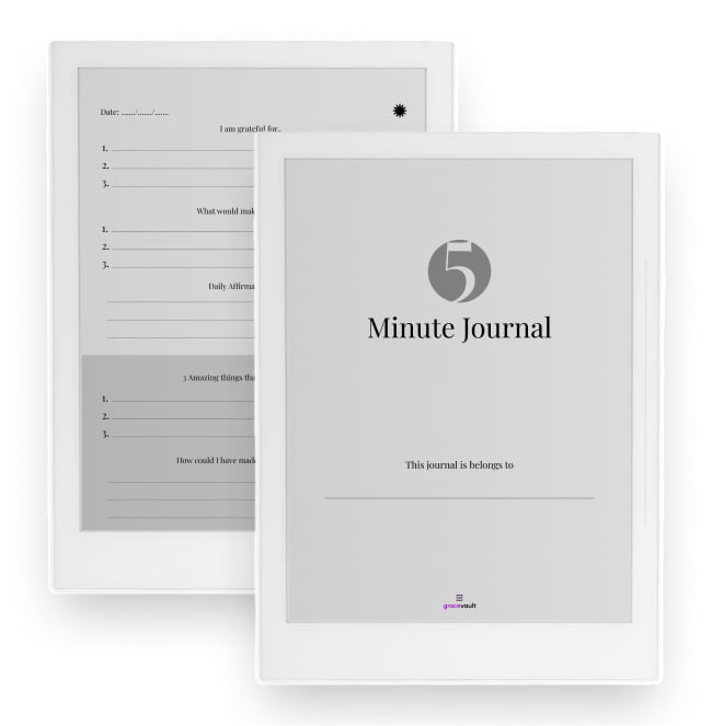 Boox Note Air Five minute journal