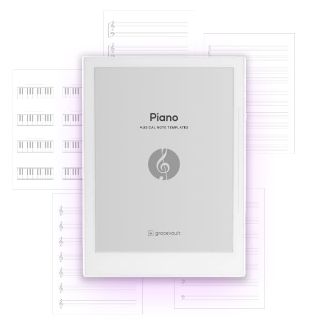 Musical Note Templates Mega Bundle for Supernote